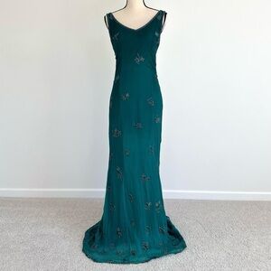 Elegant Teal Evening Gown